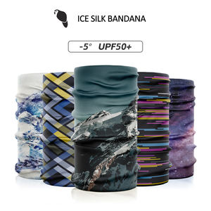 UPF50 ghiaccio di raffreddamento traspirante senza cuciture Multi-funzionale seta ghiaccio ghetta sport all'aperto Bandana sciarpa più calda per il ciclismo - Product Image 5