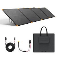 Panneau solaire ETFE pliable portable 500W monocristallin haute efficacité pour station d'alimentation extérieure CE ROHS