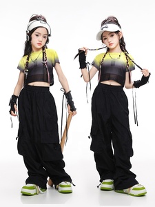 Costume de danse <span class=keywords><strong>jazz</strong></span> été décontracté à la mode doux Cool Street Show pratique de danse <span class=keywords><strong>moderne</strong></span> <span class=keywords><strong>Jazz</strong></span> pour enfants - Product Image 5