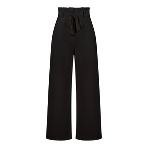 Pantalons habillés pour femmes à la mode Pantalons élégants à jambes larges Pantalons de navettage ceinturés à fermeture éclair pour l'été - Product Image 6