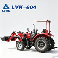 Tracteur agricole compact 60 CV Euro5 CE EPA à moteur diesel, petit tracteur multifonctionnel adapté à la culture des rizières