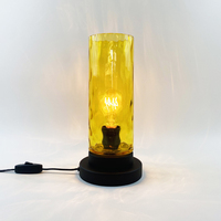 Lampe de table G9, style post-moderne, luxe, ellipse, verre gris fumé, lampe de chevet pour la décoration de la maison