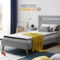 AIDI – surmatelas en mousse à mémoire de forme MT-001 2 pouces, surmatelas, soulagement de la pression, lavable, soutien du mal de dos