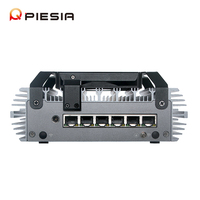 Passerelle IOT Piesia de sécurité réseau PC 6 Lan 12e génération N150 N100 N300 N305 1 * DDR5 16GB Ram X86 routeur PfSense pare-feu Mini PC