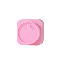 Flacons carrés en PP dépoli personnalisables pour crème visage, 5/10/20/30/50 ml, sérigraphie, bouchon à vis, sous-emballage, vente en gros