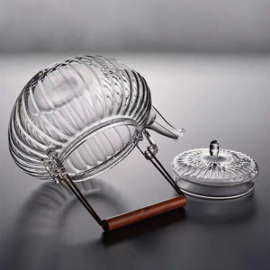 Tetera de Vidrio Resistente al Calor de 600 ml, Diseño de Lujo, Fabricante, Personalizable OEM y ODM, para Uso Diario <span class=keywords><strong>Familiar</strong></span> - Product Image 3