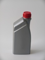 Bouteille d'huile moteur en PEHD avec bande de niveau d'huile, bouchon inviolable et logo personnalisé – Bouteille vide