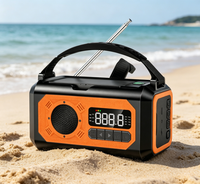 Nouvelle radio solaire portable rechargeable 10000 mAh avec fonction lampe torche FM AM WB pour l'extérieur
