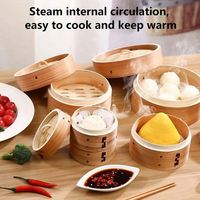 Panier en bois pour dim sum, cuiseur à riz doux, panier vapeur, chariot, panier 70Qt, paniers à riz mou, accessoire de machine, anneau en acier inoxydable avec cercle rond