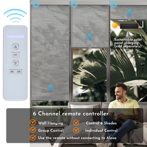 ستائر دوارة ذكية أوتوماتيكية صديقة للبيئة للمطبخ الداخلي مع لوحة طاقة شمسية مدمجة ومحرك كهربائي - Product Image 3