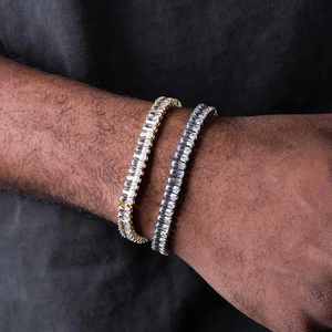 Fine 925 Sterling Silver Cuban Link Bracelet With Lab Grown Moissanite Diamond Smooth Finish Jewelry - Product Image 4