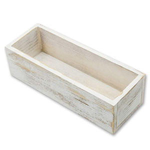 Fioriera in Legno Economica Stile Antico con Logo Personalizzato, Vaso <span class=keywords><strong>da</strong></span> Scrivania per Piante Verdi, Contenitore <span class=keywords><strong>da</strong></span> <span class=keywords><strong>Giardino</strong></span> in Legno Shabby Chic - Product Image 5