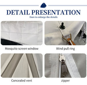 Tente de secours en cas de catastrophe de couleur blanche standard OEM 4x6m 5x5m 5x10m, tente pour personnes déplacées, pour les réfugiés, nouvel arrivage - Product Image 3