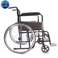 Article populaire Nouveau L'usine Foshan produit directement le fauteuil roulant standard 809 chrome de base Silla de Ruedas
