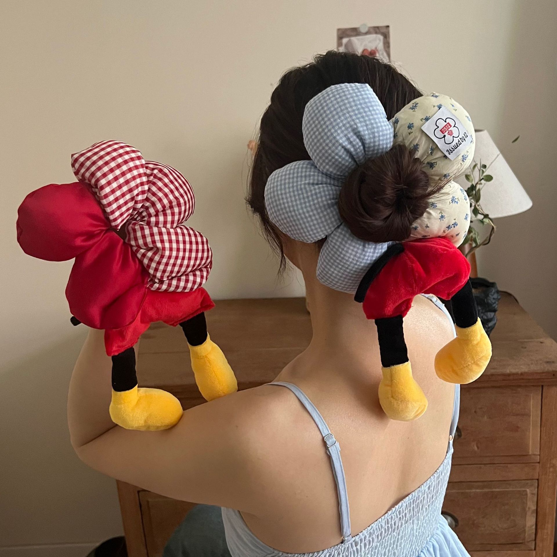 Ute Cartoon <strong>Mickey</strong> with Dot Pattern on the Bottom of the Tail - High-End Fur Headband for <strong>Mickey</strong> <strong>Mouse</strong> Hair <strong>Accessory</strong>