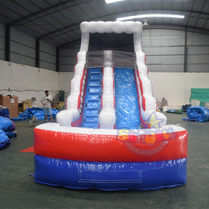Thương mại Mỹ sao cờ <span class=keywords><strong>Inflatable</strong></span> nước SLIDES cho Thuê Ngoài trời <span class=keywords><strong>Inflatable</strong></span> <span class=keywords><strong>Bouncer</strong></span> trượt với hồ bơi - Product Image 2