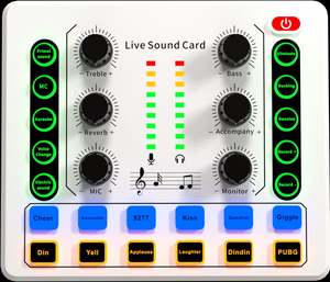 <span class=keywords><strong>Home</strong></span> <span class=keywords><strong>Studio</strong></span> Diffusion en direct Chant <span class=keywords><strong>Externe</strong></span> M8 USB <span class=keywords><strong>Carte</strong></span> <span class=keywords><strong>son</strong></span> Interface d'enregistrement Table de mixage audio - Product Image 6