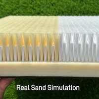 Tapis d'entraînement de golf haut de gamme, simulateur de bunker de sable pour la pratique du chipping et du putting, fabriqué en fibre de nylon