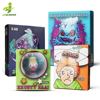 Boîtes en papier découpées sur mesure avec impression UV pour biscuits et bonbons, 3,5g, motifs floraux exotiques, et sachets Mylar 3,5g découpés avec boîtes assorties