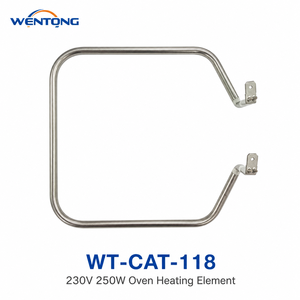 WT-CAT-<span class=keywords><strong>118</strong></span> Maßgefertigtes 230V 250W Quadratisches U-förmiges Rohrheizelement für Elektroöfen - Product Image 1