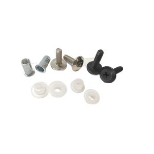 Vis de fixation pour hotte aspirante Just Range, 14 mm, avec rondelles en T et écrous à rivets pour montage sur verre courbé - Product Image 5
