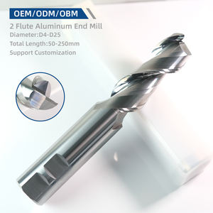 <span class=keywords><strong>Fraise</strong></span> à bout en carbure monobloc à grande vitesse et haute précision à 2 cannelures, outil de coupe OEM/ODM - Product Image 1