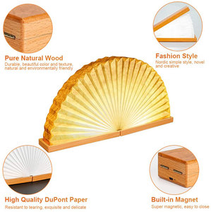 Nouveaux produits <span class=keywords><strong>2022</strong></span> lampe unique en forme d'éventail de style chinois pour cadeaux pour enseignants - Product Image 4