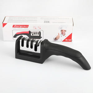 3/4-traps roestvrijstalen keramische messen-slijper, afneembaar, keukenhulp voor gemakkelijk slijpen - Product Image 1