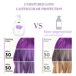 New Arrivals Chăm Sóc Tóc Màu Ký Gửi Dầu Gội Cho Màu Sắc Làm Mới Thuần Chay Thuốc Nhuộm Tóc Ngăn Chặn Phai Tăng Cường Bóng Màu Dầu Gội Đầu - Product Image 5