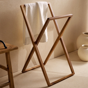 <span class=keywords><strong>Mueble</strong></span> de Exhibición, Estante Organizador de Ropa Moderno de Madera Plegable y Desmontable de Dos Niveles - Product Image 1