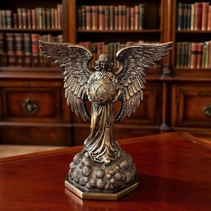 Ornements rétro de déesses grecques, sculptures de déesses victoriennes, sculptures de la Victoire ailée romaine pour la décoration de bureau et la collection d'objets de décoration intérieure - Product Image 2