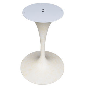 أحدث الأبيض الحديد طاولة طعام قاعدة البوق قاعدة الجدول الخزامى قاعدة - Product Image 1