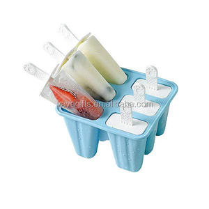 Tự làm sáng tạo hộ gia đình Silicone Kem khuôn tái sử dụng ICE-Lolly khuôn BPA miễn phí dễ dàng phát hành Popsicle khuôn - Product Image 4