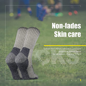 3 packs de chaussettes de randonnée en laine mérinos rembourrées pour le camping en plein air, le trekking, le cyclisme à séchage rapide et doux. - Product Image 3