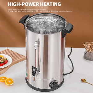 DEWEISI 8L 10.5L 304 paslanmaz çelik çift duvar elektrikli çaydanlık su kazanı kahve Percolator <span class=keywords><strong>Urn</strong></span> ile dış su göstergesi - Product Image 4