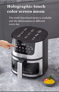 Friteuse à air numérique intelligente 7L 1400W, nouvelle, populaire, saine, électrique, sans huile, avec fenêtre de visualisation, garantie 1 an, pour hôtels (vente en gros) - Product Image 2