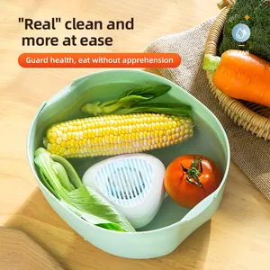 IMYCOO Portable Ultrasonic Food Cleaner USB Fruit Vegetable Washing Machine Food Purifier Cleaning Device for Home