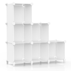 Organiseur de placard DIY à 6 <span class=keywords><strong>cubes</strong></span>, étagères de rangement, <span class=keywords><strong>cubes</strong></span> de rangement en plastique, étagère à livres modulaire, organisateur, armoire en plastique - Product Image 5