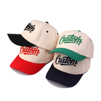 Moda tendencia colorido personalizado Unisex hombres mujeres cómodo algodón sombrero hermosa gorra