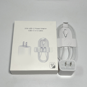 Adaptador PD de 35W QC3.0 USB Tipo C, <span class=keywords><strong>Cargador</strong></span> Rápido con Enchufe EU/US/UK, Cable de Carga USB C para <span class=keywords><strong>iPhone</strong></span> 14, 15, 16, 17, 18, 13 Pro Max - Product Image 2