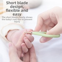 Nouvel Arrivage – Kit de Manucure Professionnel Classique en Acier Inoxydable pour Bébé, Anti-Pincement, pour Nouveau-né et Nourrisson, avec Étui en Plastique