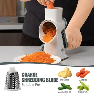 2024 New Design Vegetable Cutter Cheese Grater Slicer Shredder Kitchen Gadgets