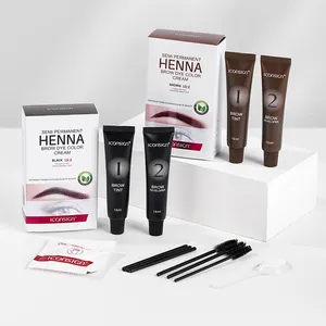 Professional Eyelash Eyebrow Dye Lash Brow Tint Dye Kit Hennah Brow Henna Private Label