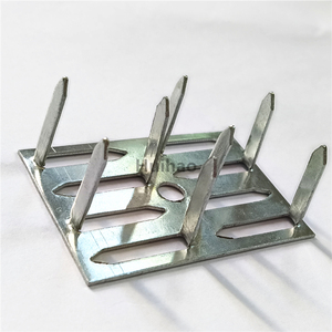 Rondelles de fixation en métal Clips d'empalement d'isolation acoustique à 8 broches utilisés pour suspendre des panneaux muraux insonorisants - Product Image 2