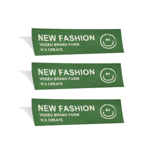 High-Quality Soft Garmengt Tags Factory Custom Logo Bags Printed Fabric Accessories Vintage New Brand Woven Labels For Clothing