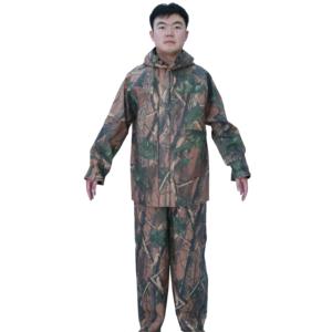 Traje de Pesca y Caza Impermeable y Transpirable, Personalizable, de Grado Industrial, con Revestimiento de Poliéster y PU, Camuflaje Grueso - Product Image 2