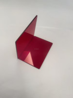 2mm Thickness Optical Hoya R-62 Hb610 Rg610 Red Filters Glass 85% Light Transmittance for Camera & Lighting with Hole