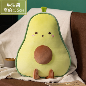 Almohada novedosa con forma de fruta, almohadas de frutas, decoración del hogar, juguetes de animales de peluche suaves, almohada de felpa de aguacate, regalos de cumpleaños para niñas - Product Image 6