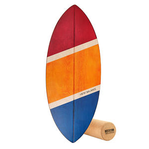 Vente chaude 2025new Planche d'équilibre en bois Gym avec Fitness Planche d'équilibre à rouleaux en bois faite à la main pour les débutants Planches d'équilibrage - Product Image 2