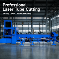 Mesin Pemotong Pipa Laser Serat CNC Penjualan Langsung Pabrik, Mesin Pemotong Laser Pipa Otomatis dengan Kecepatan Tinggi